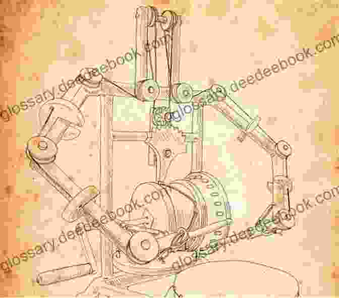 A Depiction Of Heron's Aeolipile And Leonardo Da Vinci's Humanoid Machine Sketches, Illustrating The Early Origins Of Robotics M T RO BOT: The Beginning