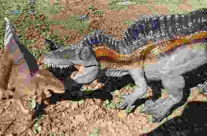 An Acrocanthosaurus Attacking A Group Of Humans Attack Of The Acrocanthosaurus (The Worlds Of Artemisia 7)