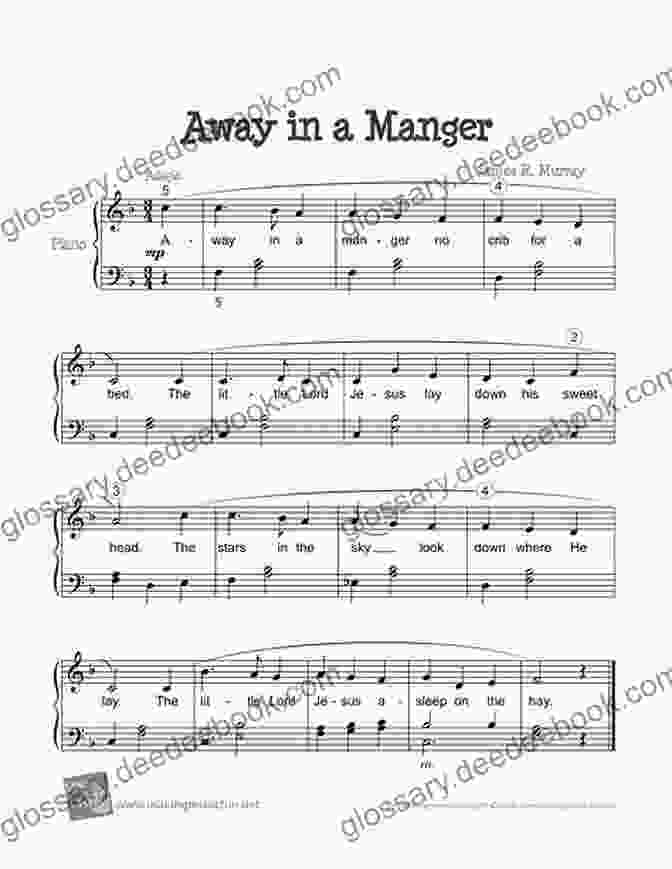 Away In A Manger Sheet Music With A Baby In A Manger (Trumpet 1) Christmas For Four Brass Quartet: Medley Of 10 Christmas Carols