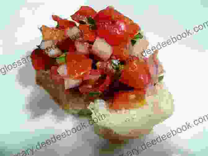 Bruschetta Adorned With Vibrant Colors Resembling The Aurora Heavenly Hash Celestial Delights: A Collection Of 50 Out Of This World Cookbook Recipes